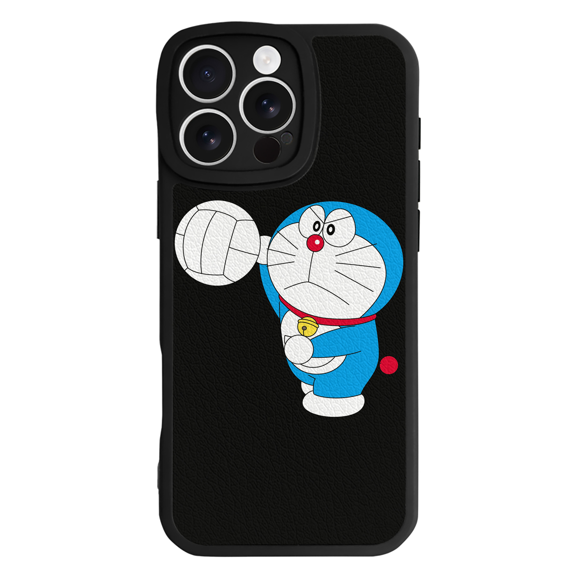 （画像用） ドラえもん Doraemon 【iPhone 16シリーズ対応】シリコンスマホケース（レザー調） 材質：シリコン